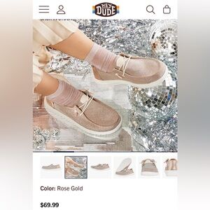 Hey Dude / Metallic shoes